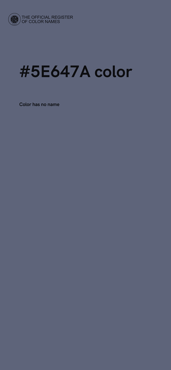 #5E647A color image