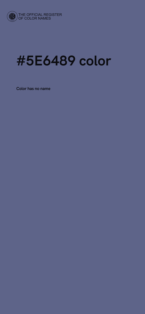 #5E6489 color image