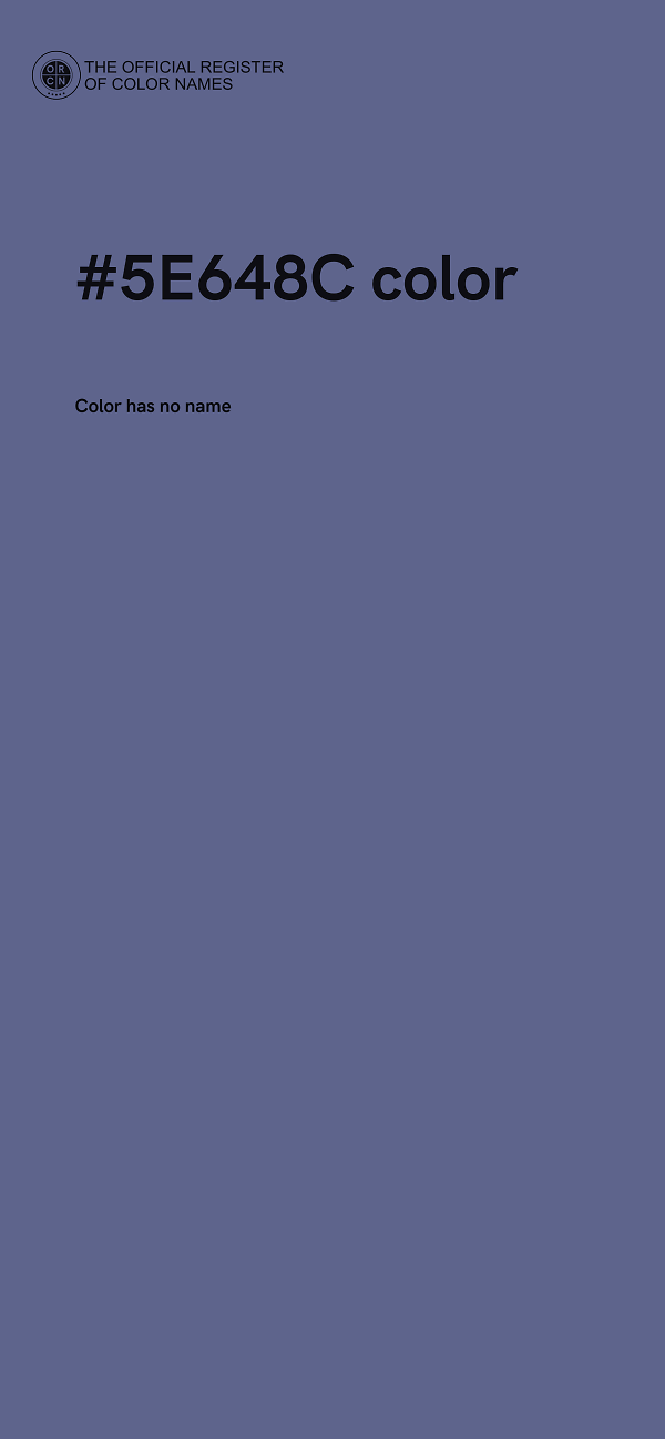 #5E648C color image