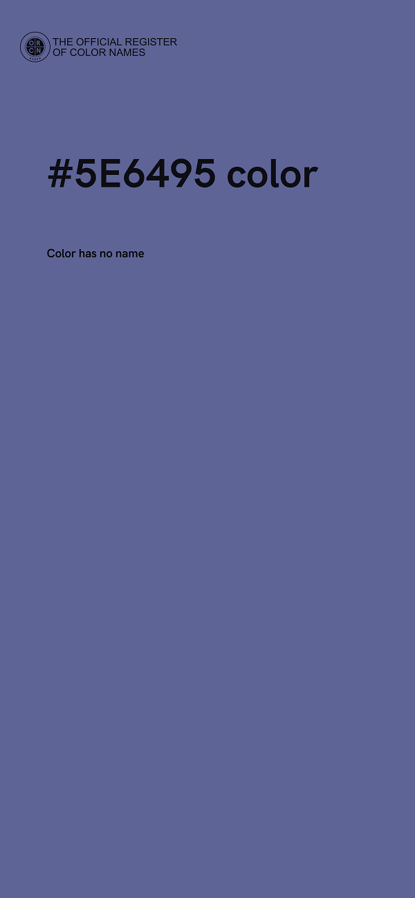 #5E6495 color image