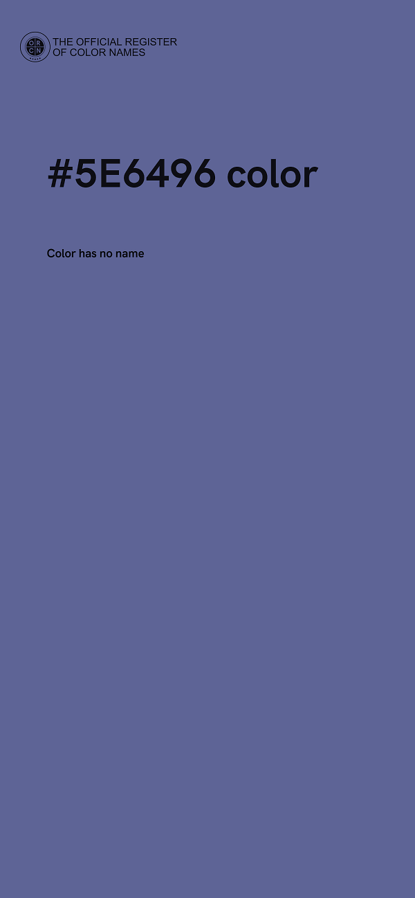#5E6496 color image