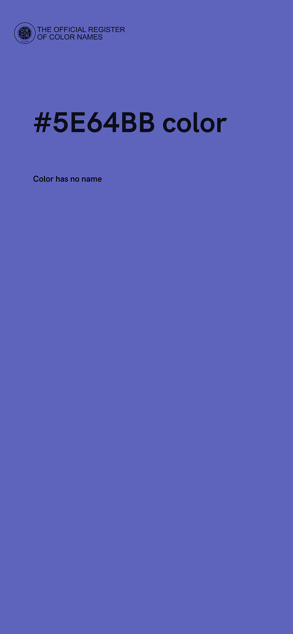#5E64BB color image