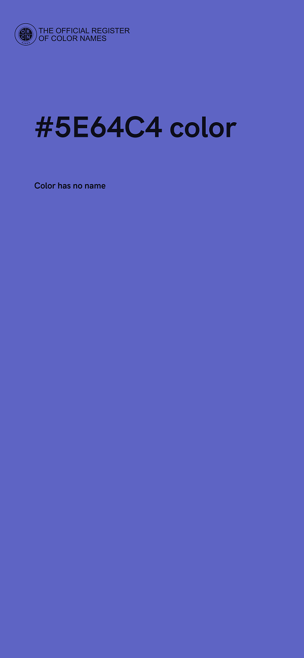 #5E64C4 color image