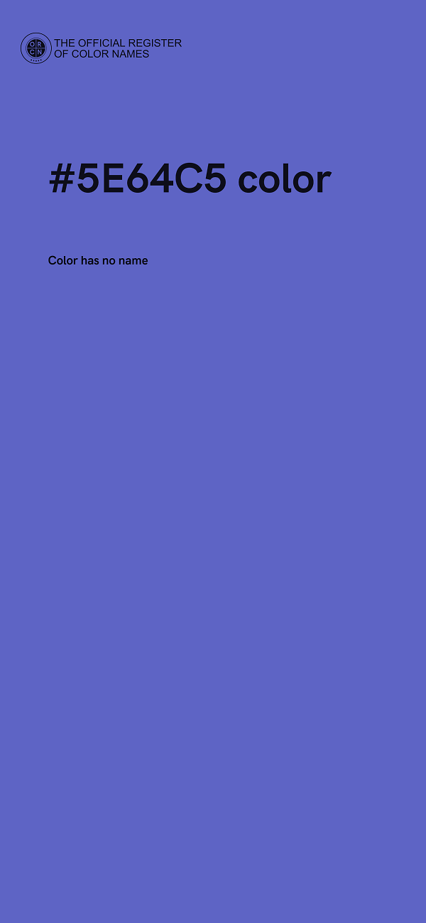 #5E64C5 color image