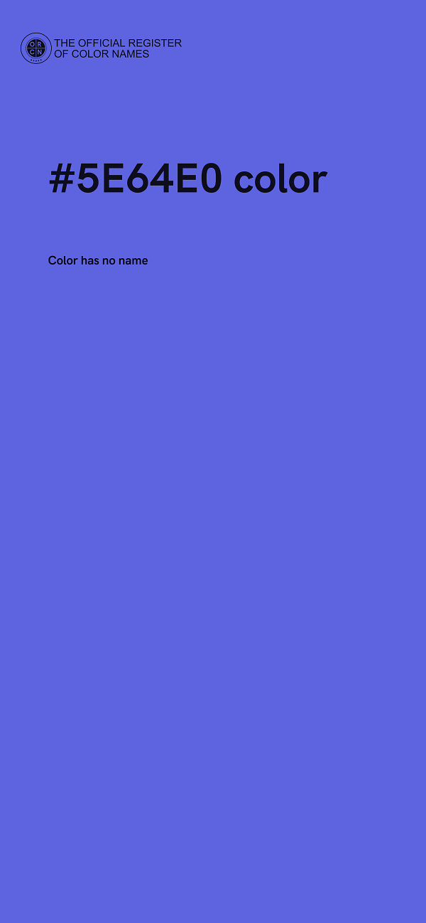 #5E64E0 color image
