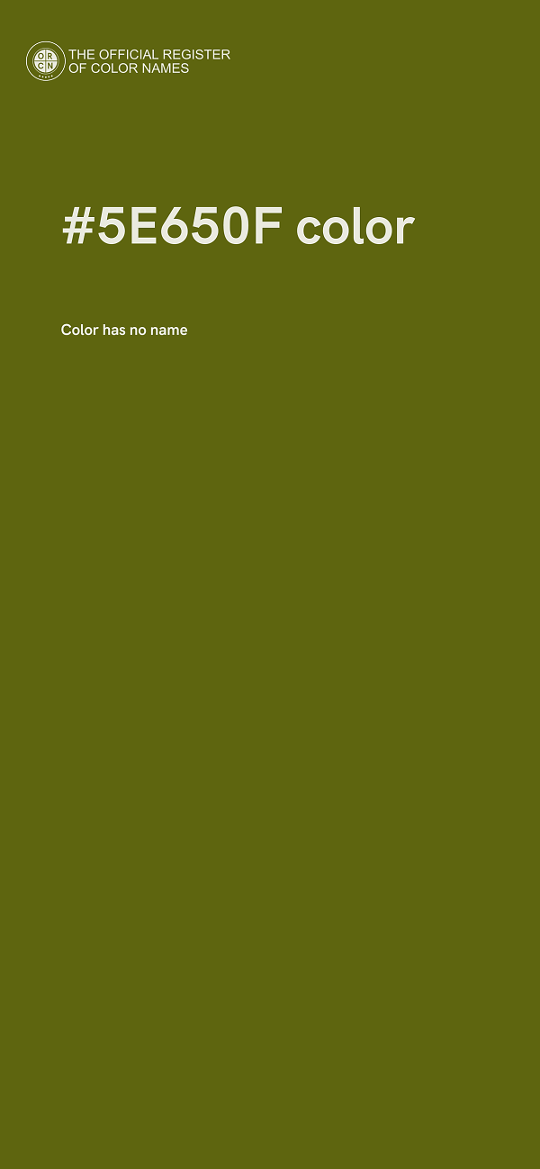 #5E650F color image
