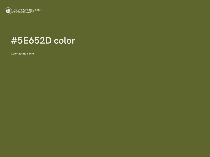 #5E652D color image