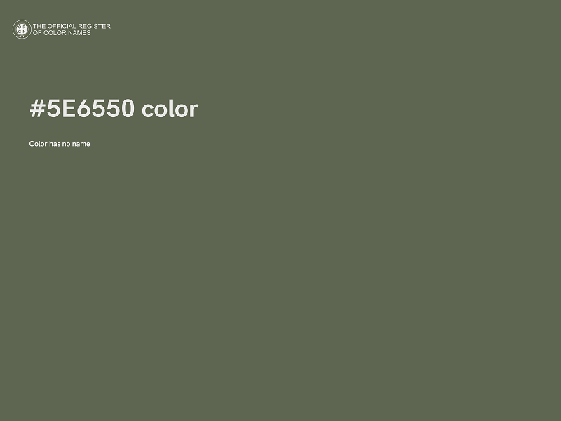 #5E6550 color image
