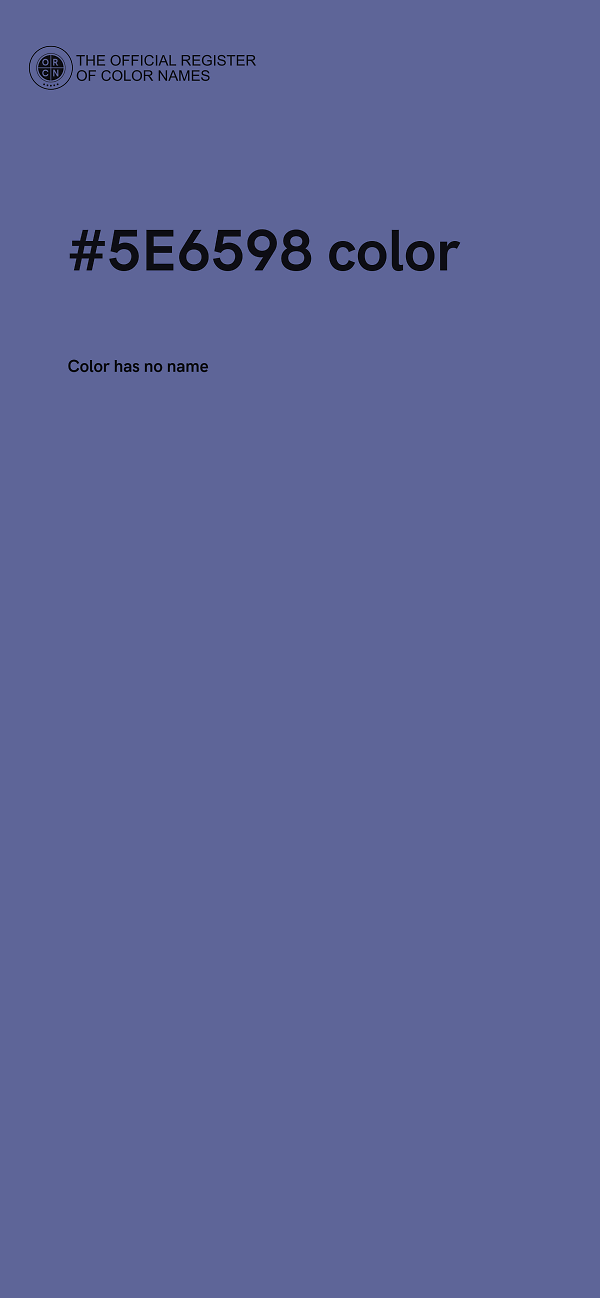 #5E6598 color image