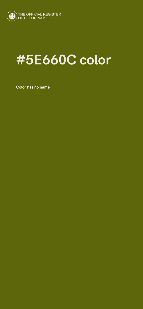 #5E660C color image
