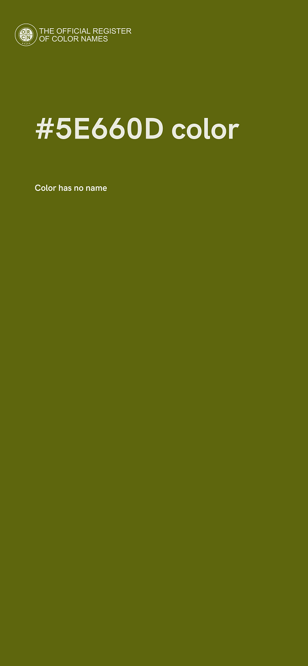 #5E660D color image