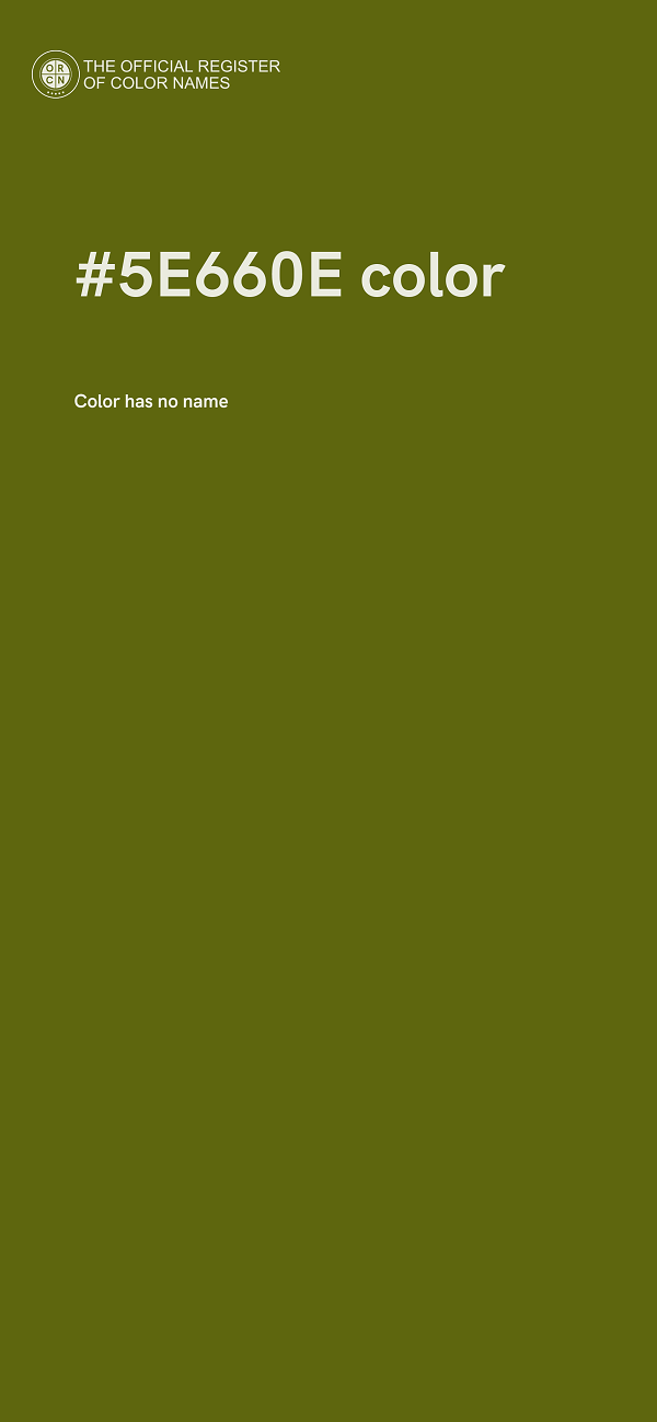 #5E660E color image