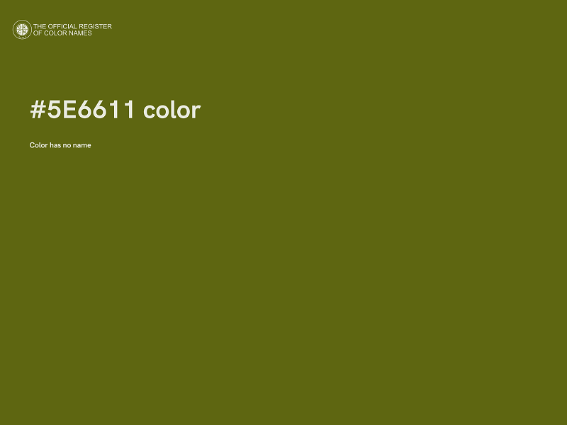 #5E6611 color image