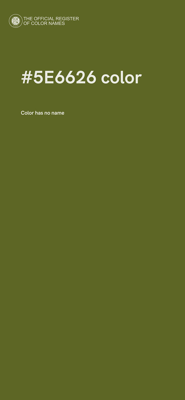 #5E6626 color image