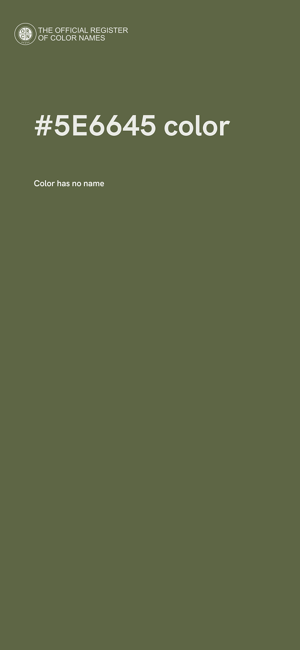 #5E6645 color image