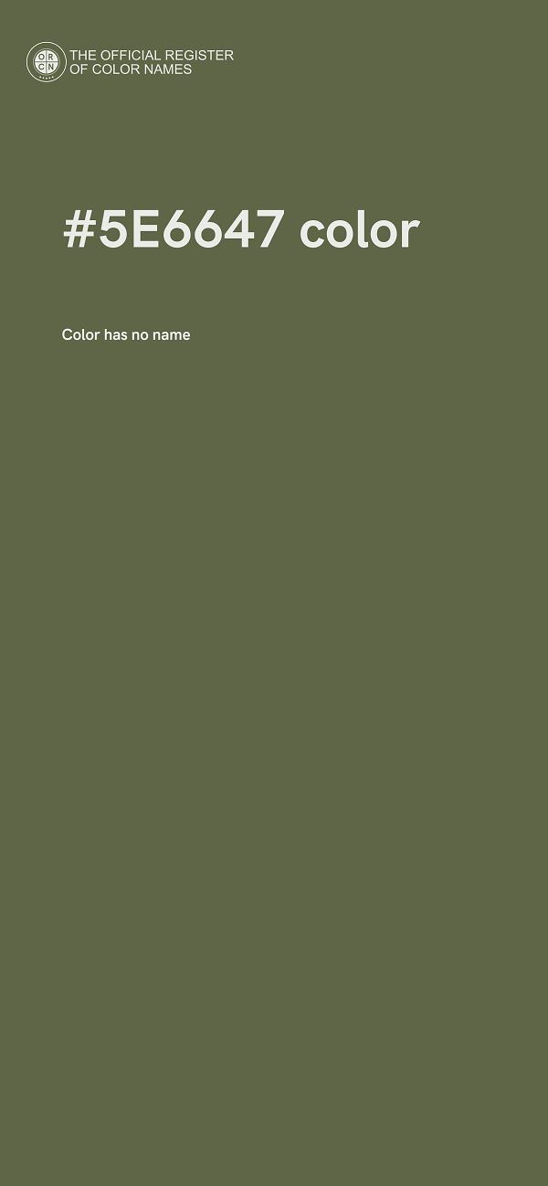 #5E6647 color image