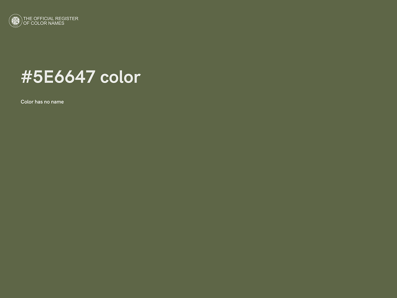 #5E6647 color image