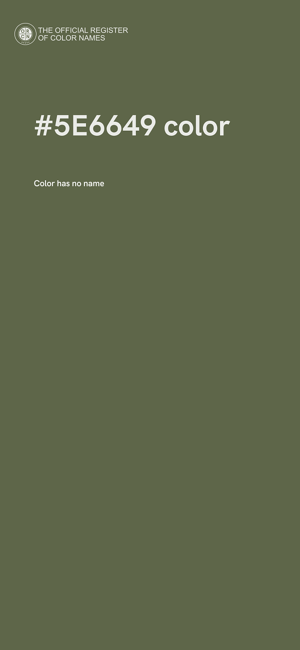#5E6649 color image