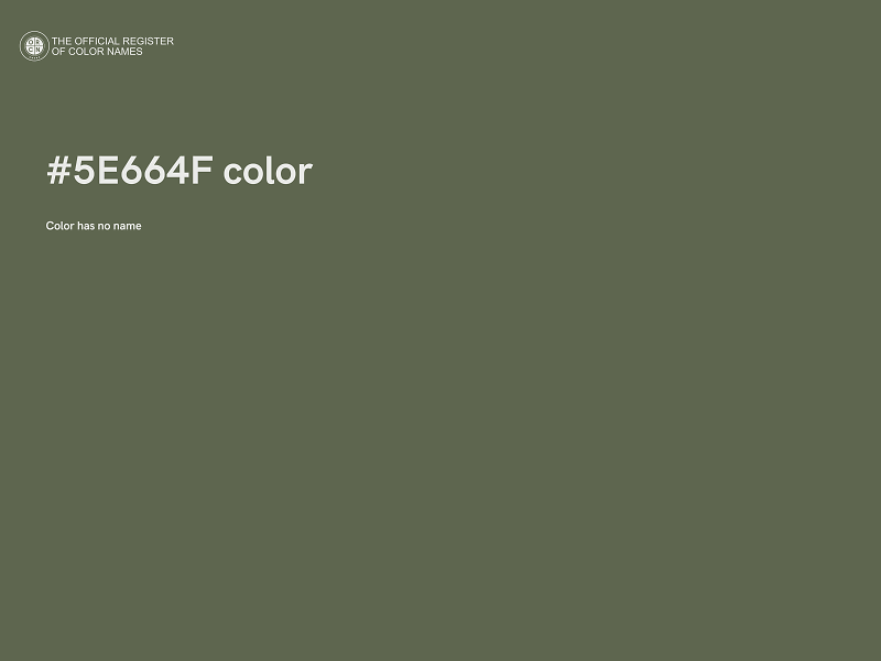 #5E664F color image