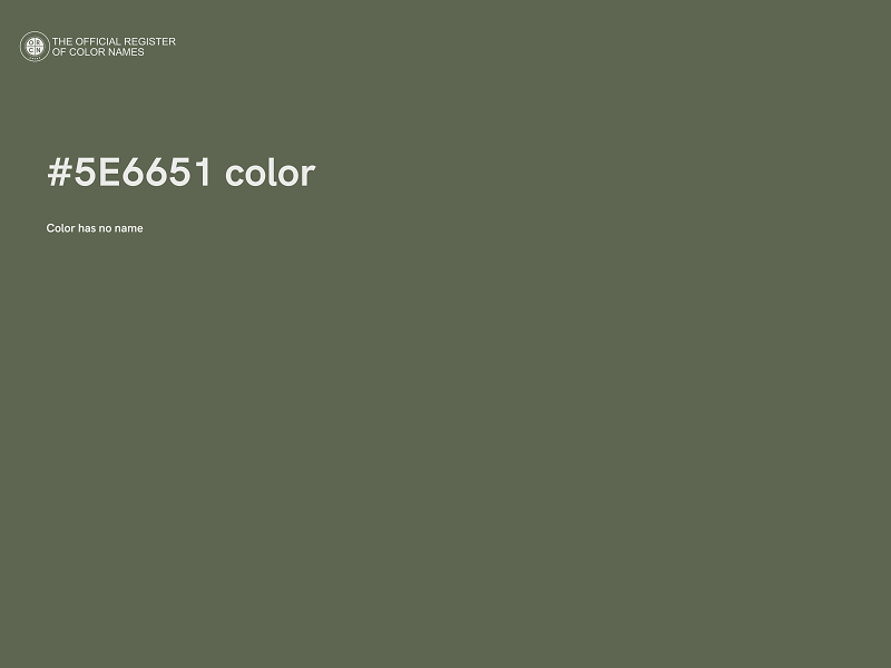 #5E6651 color image