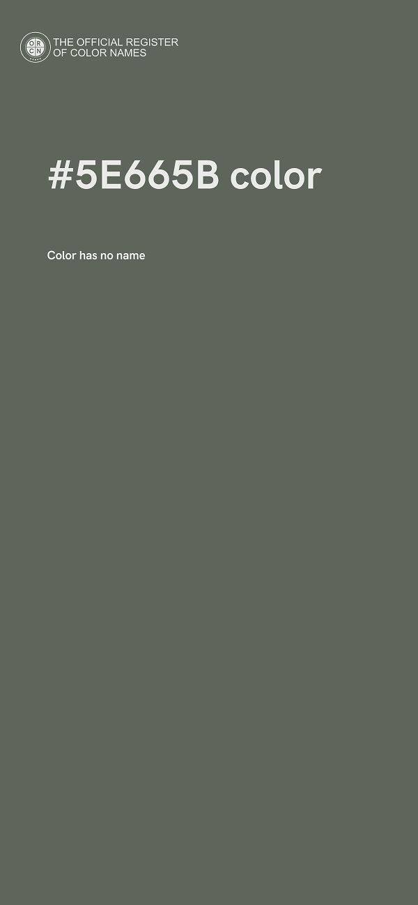 #5E665B color image