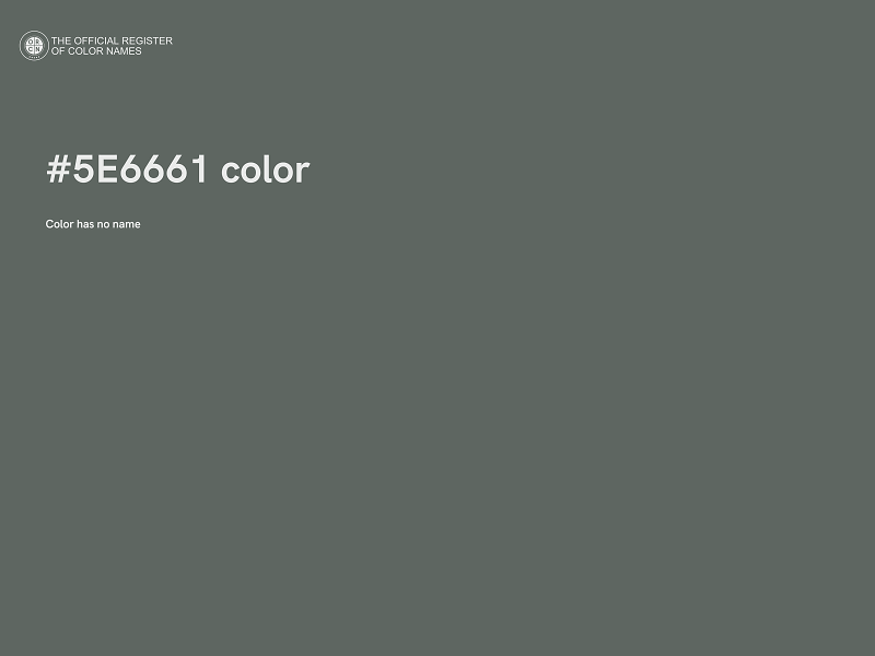 #5E6661 color image