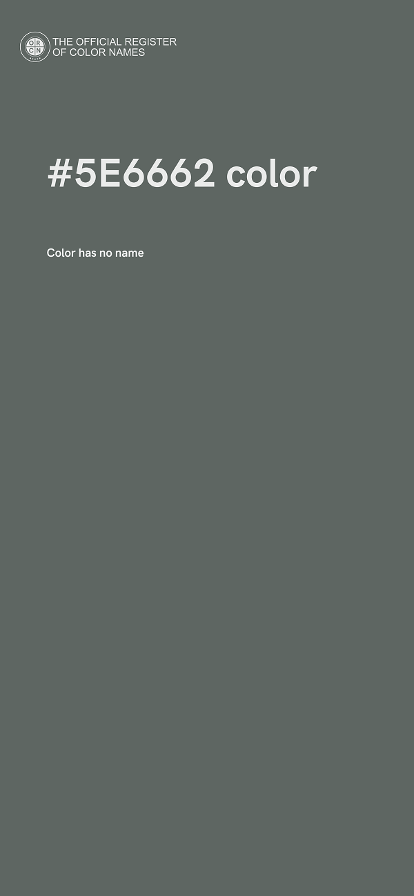 #5E6662 color image
