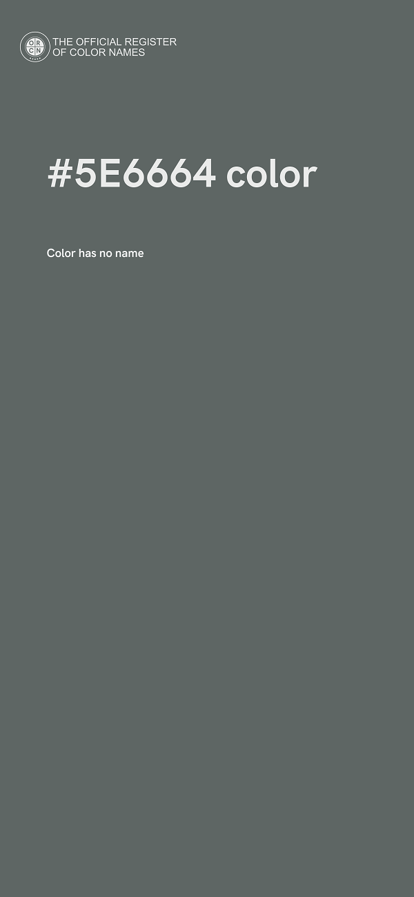 #5E6664 color image
