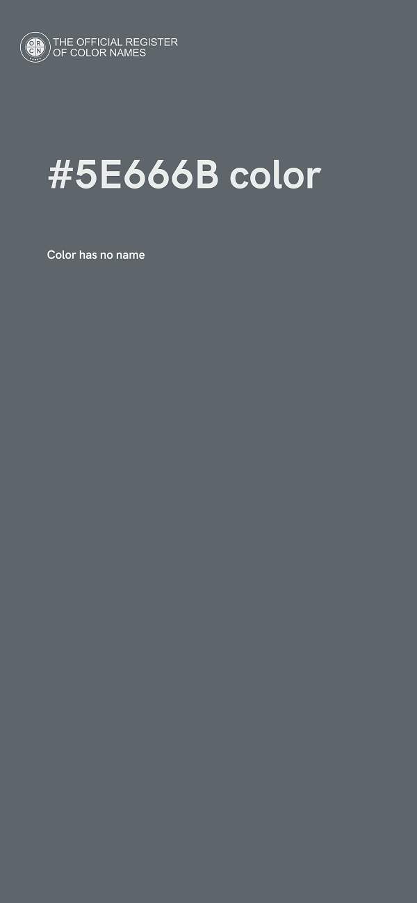 #5E666B color image