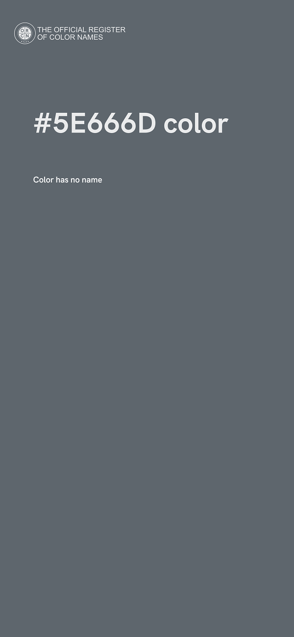 #5E666D color image