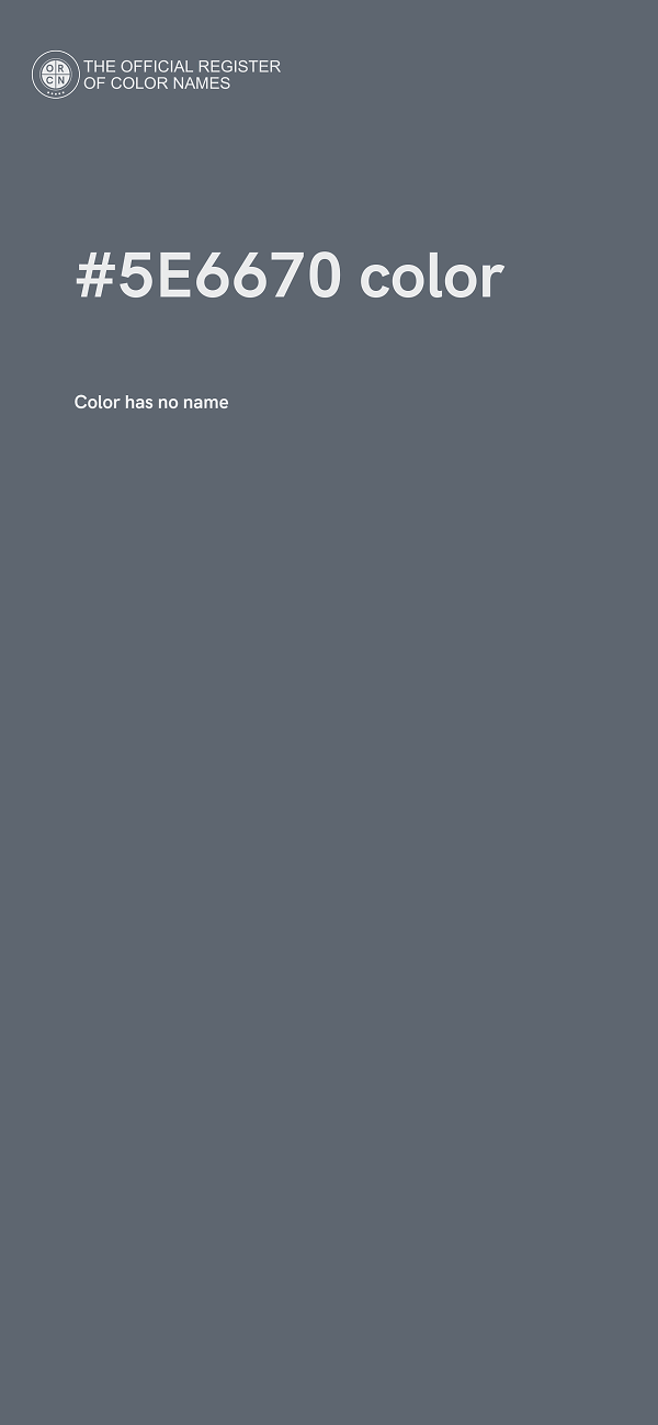 #5E6670 color image