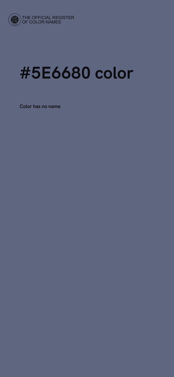 #5E6680 color image