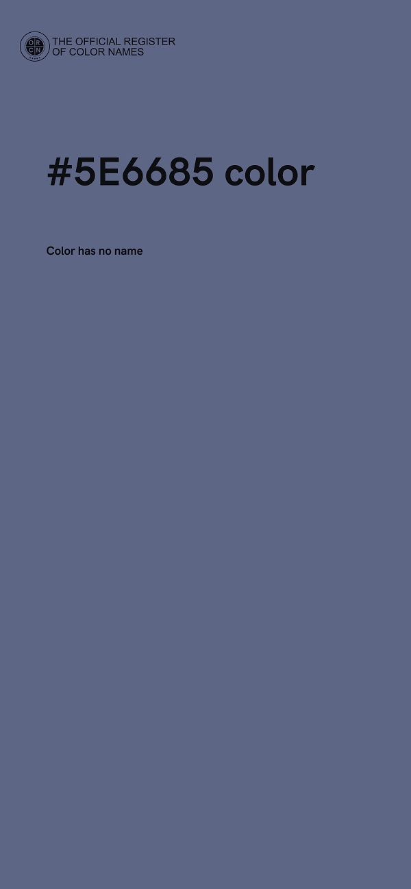 #5E6685 color image