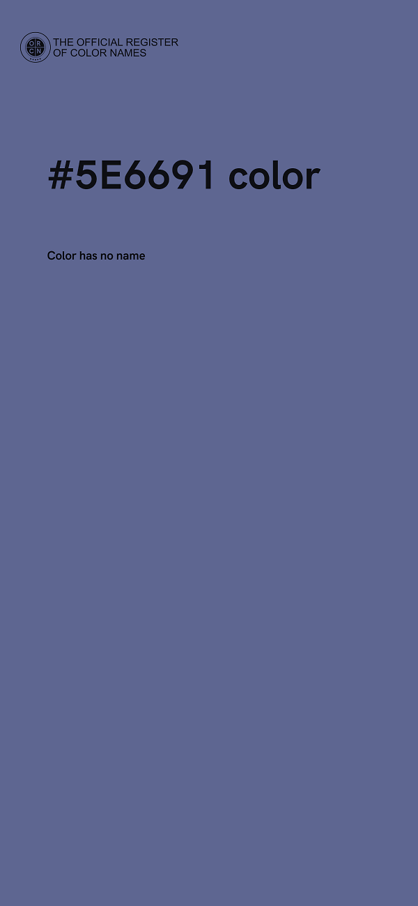 #5E6691 color image