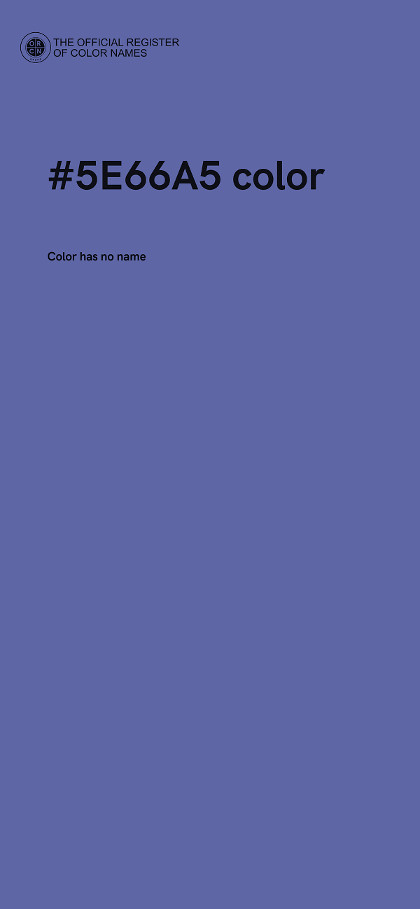 #5E66A5 color image