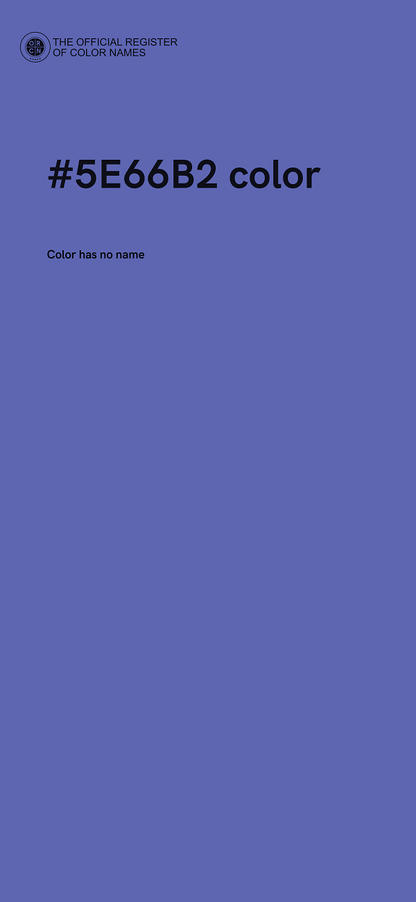 #5E66B2 color image