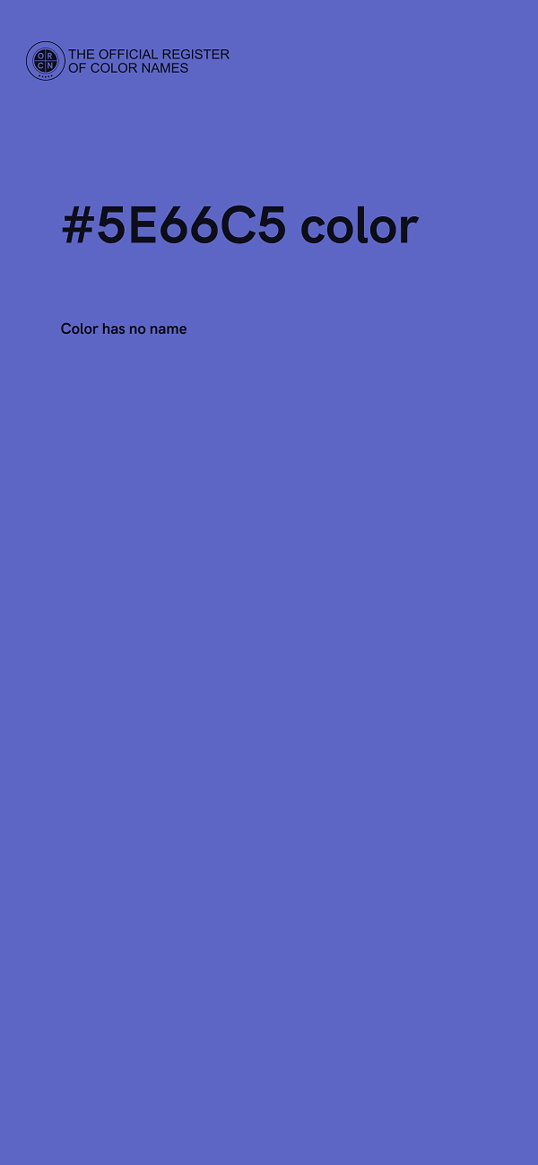 #5E66C5 color image