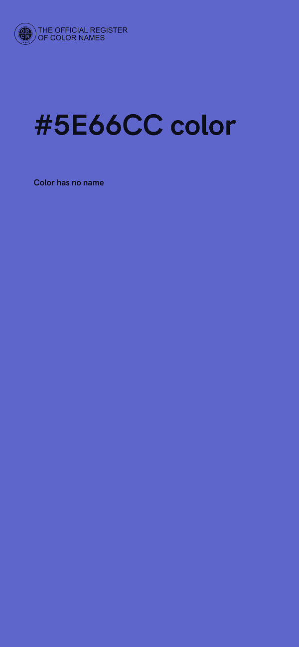 #5E66CC color image