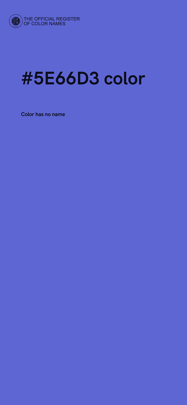 #5E66D3 color image