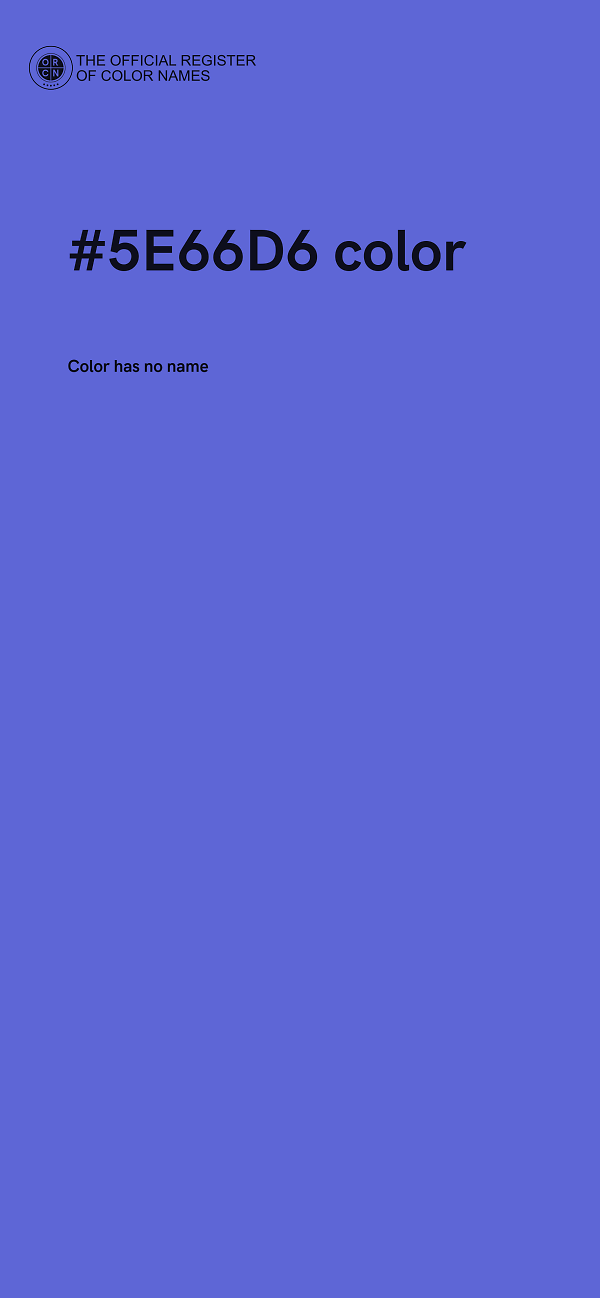 #5E66D6 color image