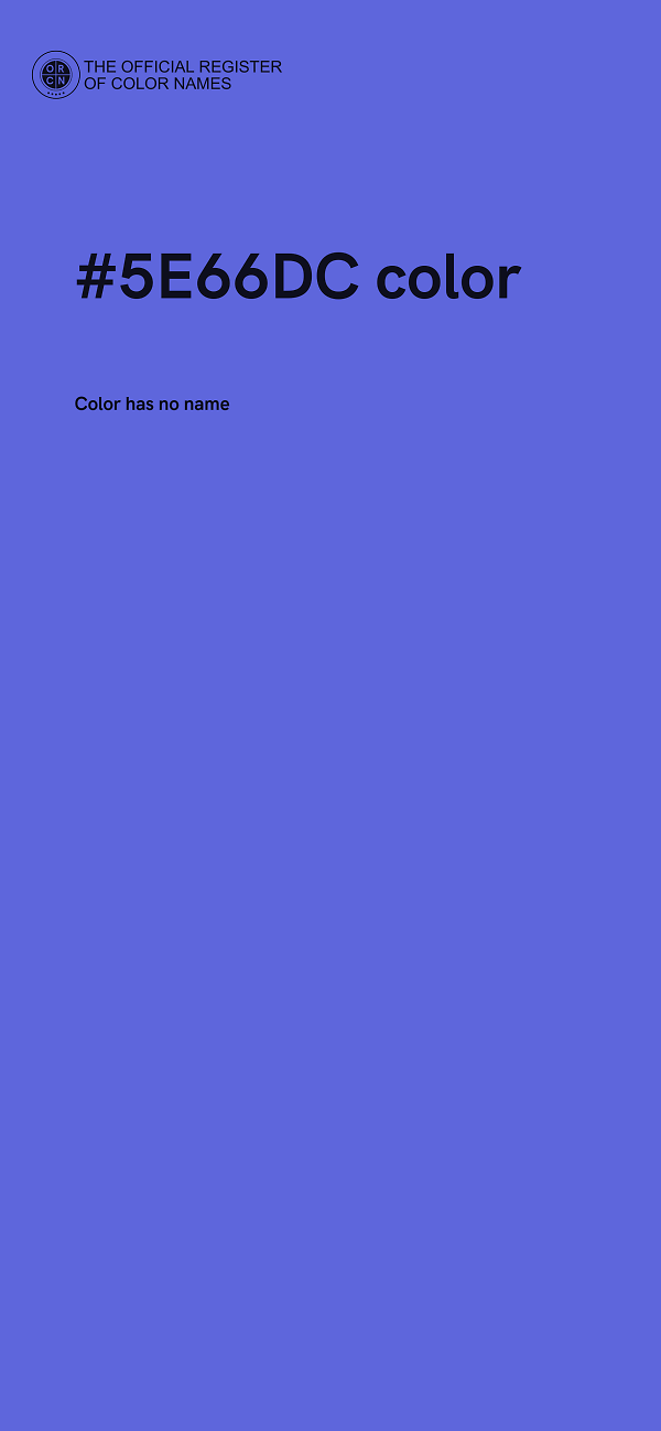 #5E66DC color image