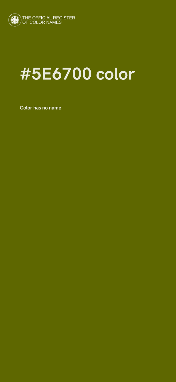 #5E6700 color image