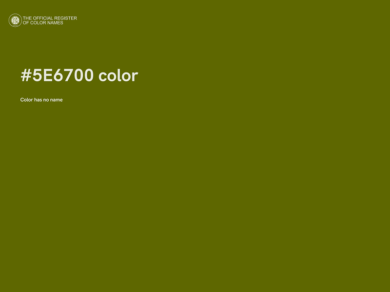 #5E6700 color image
