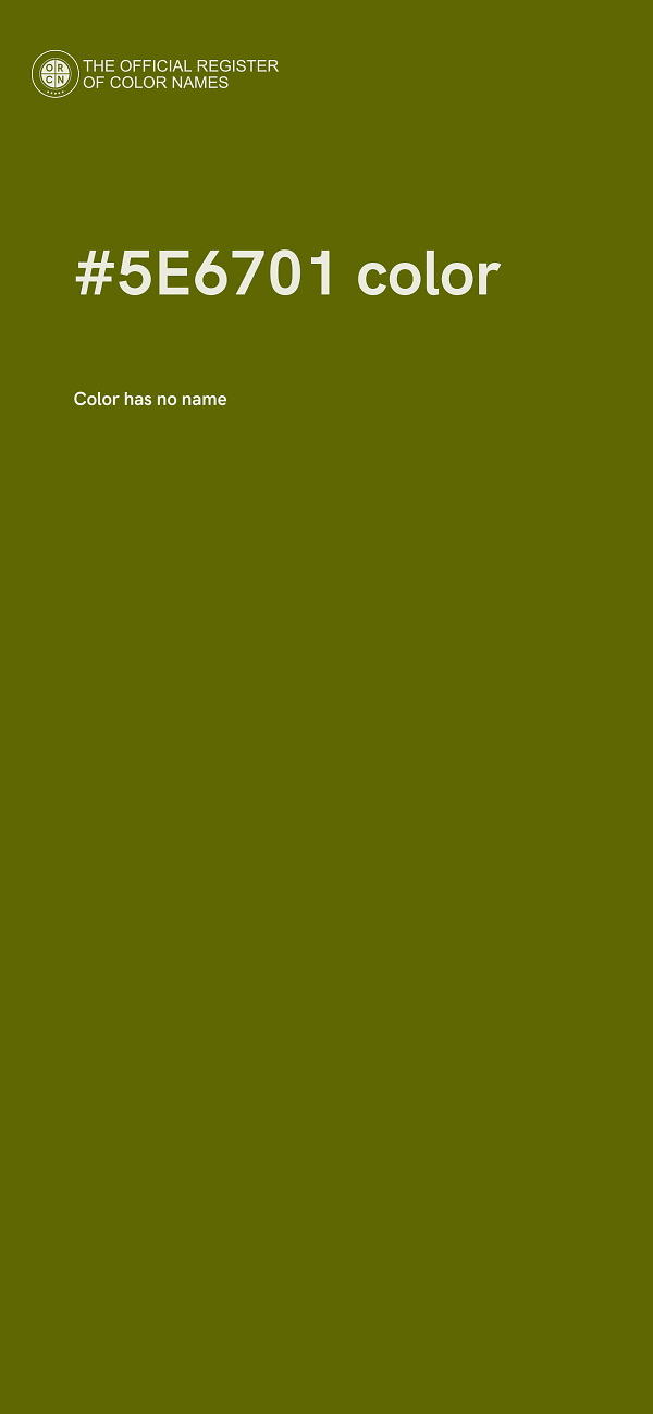 #5E6701 color image