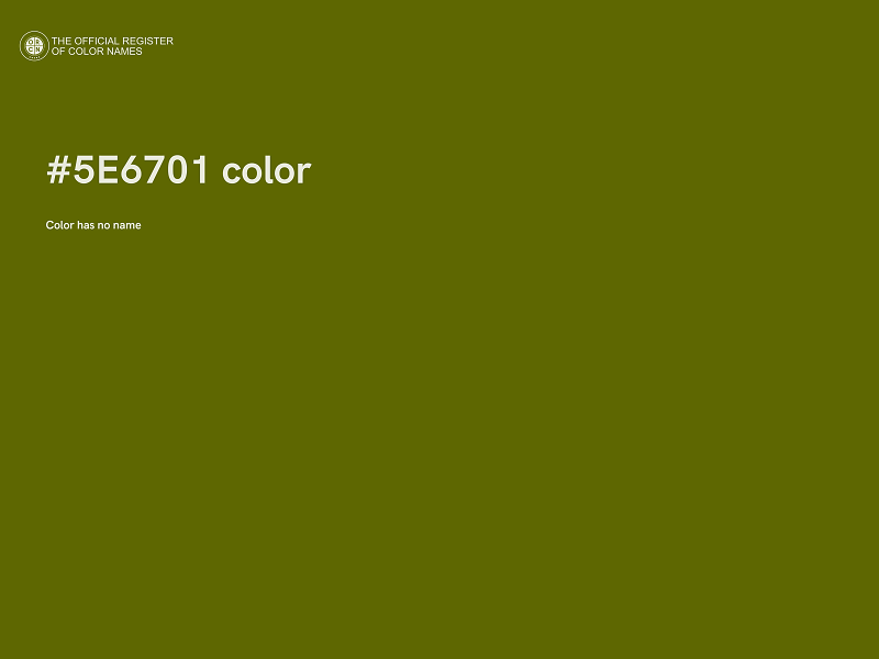 #5E6701 color image