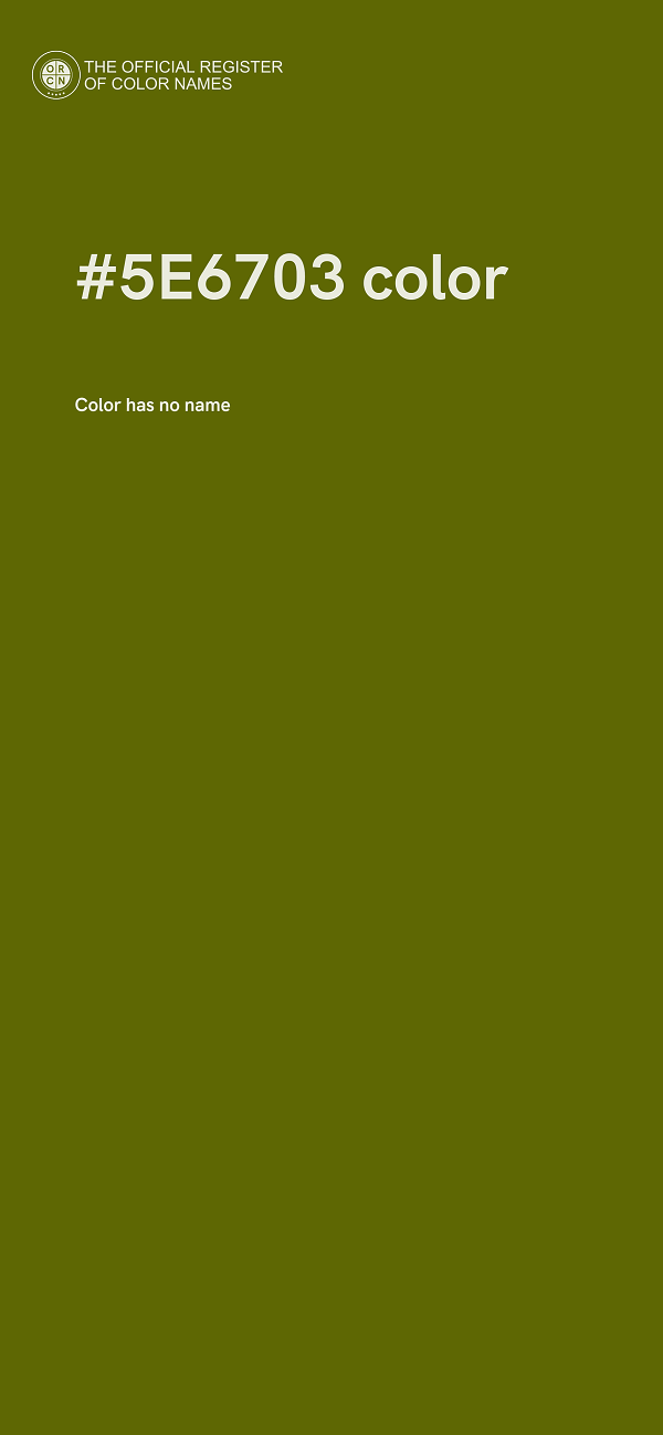 #5E6703 color image