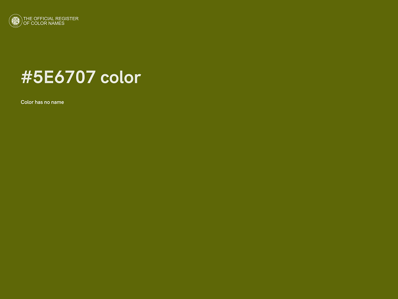 #5E6707 color image