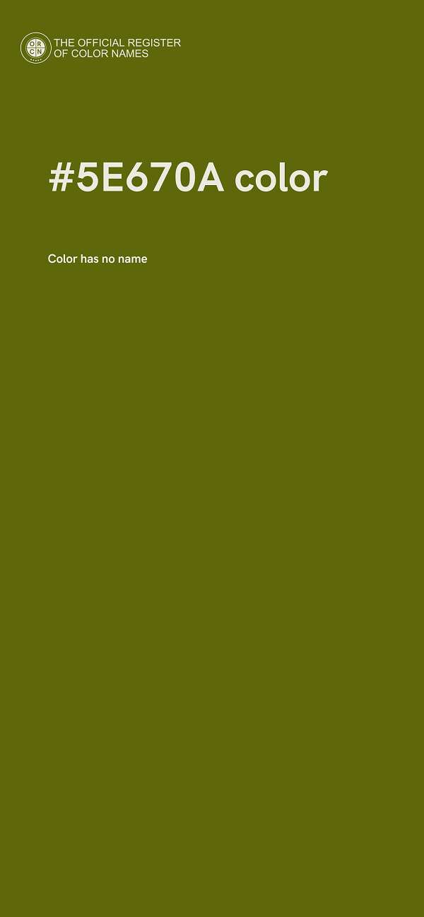 #5E670A color image