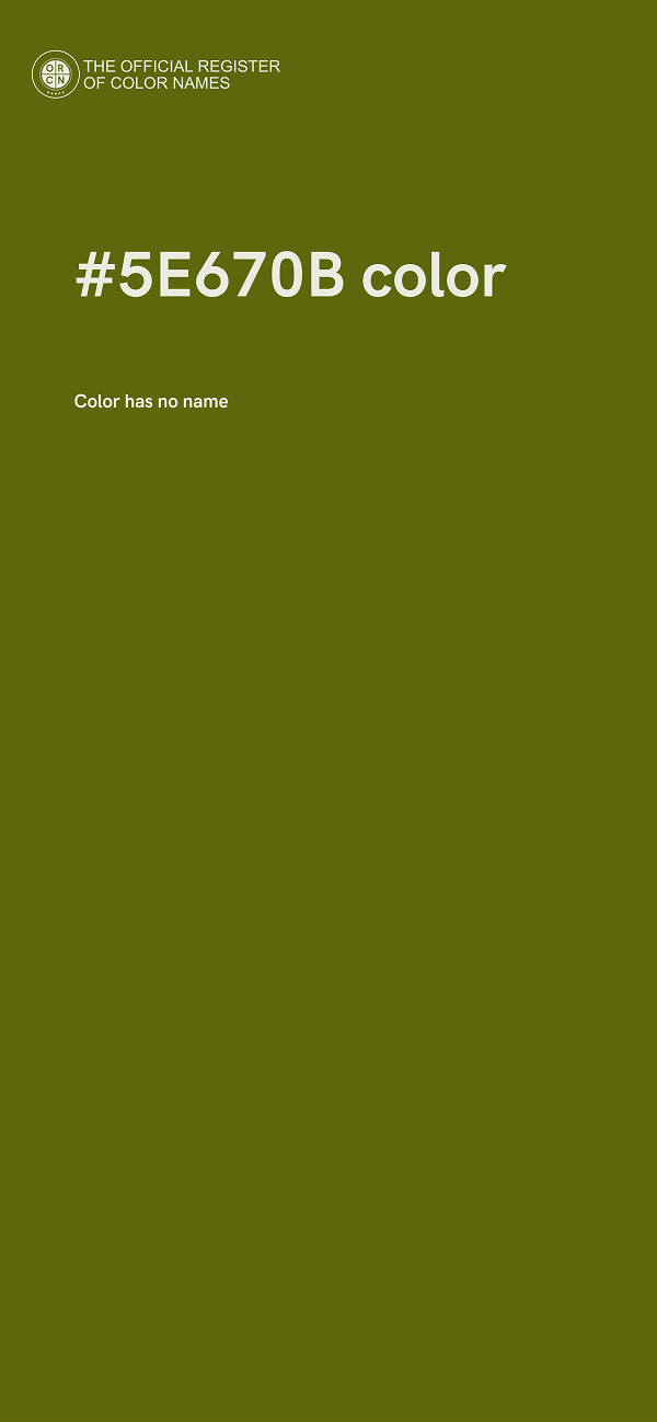 #5E670B color image