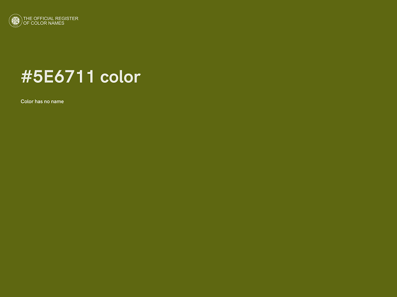 #5E6711 color image